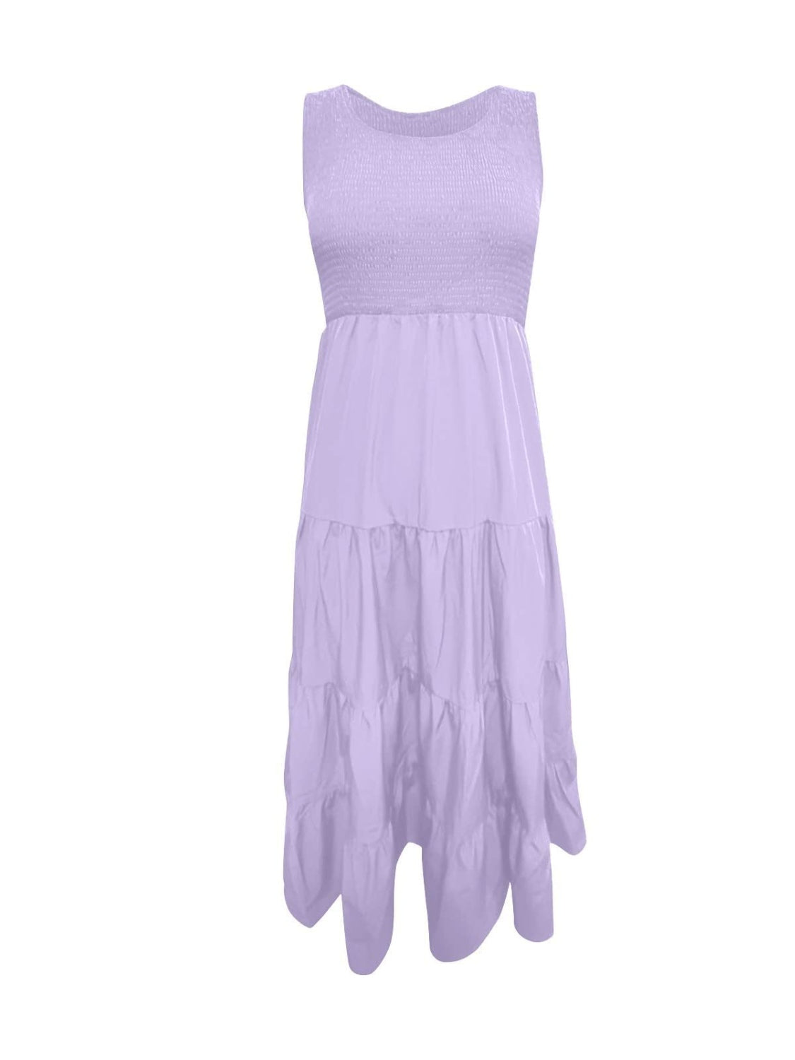 Tiered Smocked Wide Strap Dress – product image 26