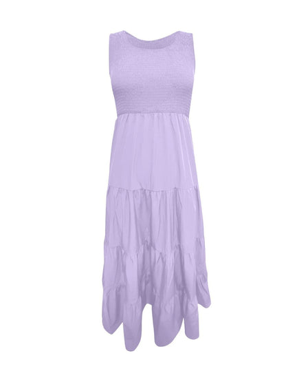 Tiered Smocked Wide Strap Dress – product image 26