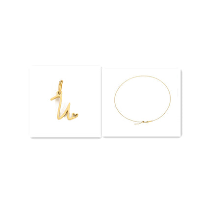 DIY Letter Pendant Necklace Accessories
