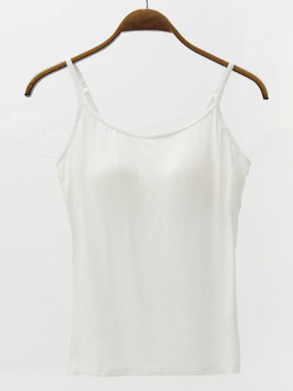 Full Size Adjustable Strap Modal Cami with Bra – product image 8