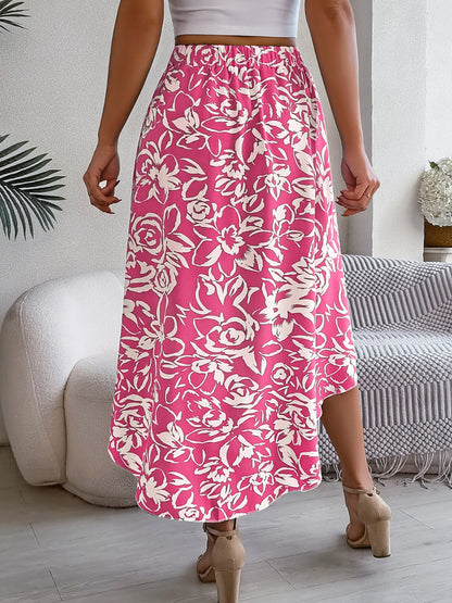 High-Low Printed High Waist Skirt – product image 8