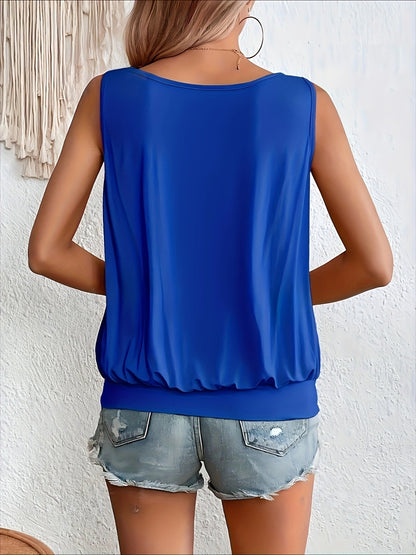 Full Size Ruched Scoop Neck Tank – product image 6