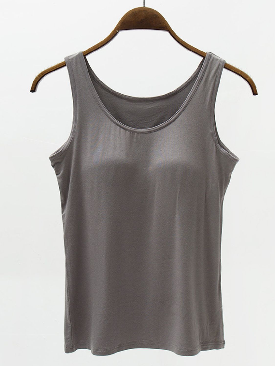 Full Size Wide Strap Modal Tank with Bra – product image 5
