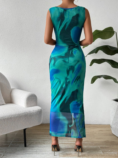 Slit Round Neck Midi Tank Dress – product image 9