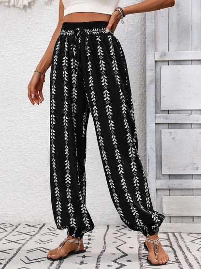 Tied Printed High Waist Pants – product image 10
