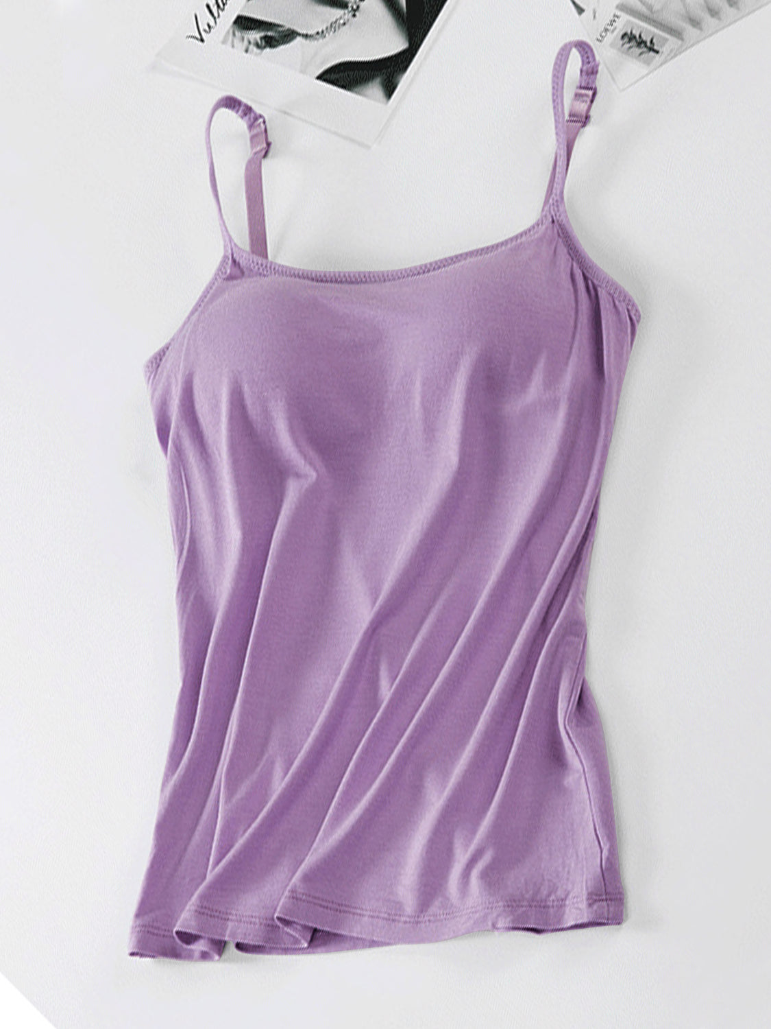 Scoop Neck Adjustable Strap Cami – product image 24