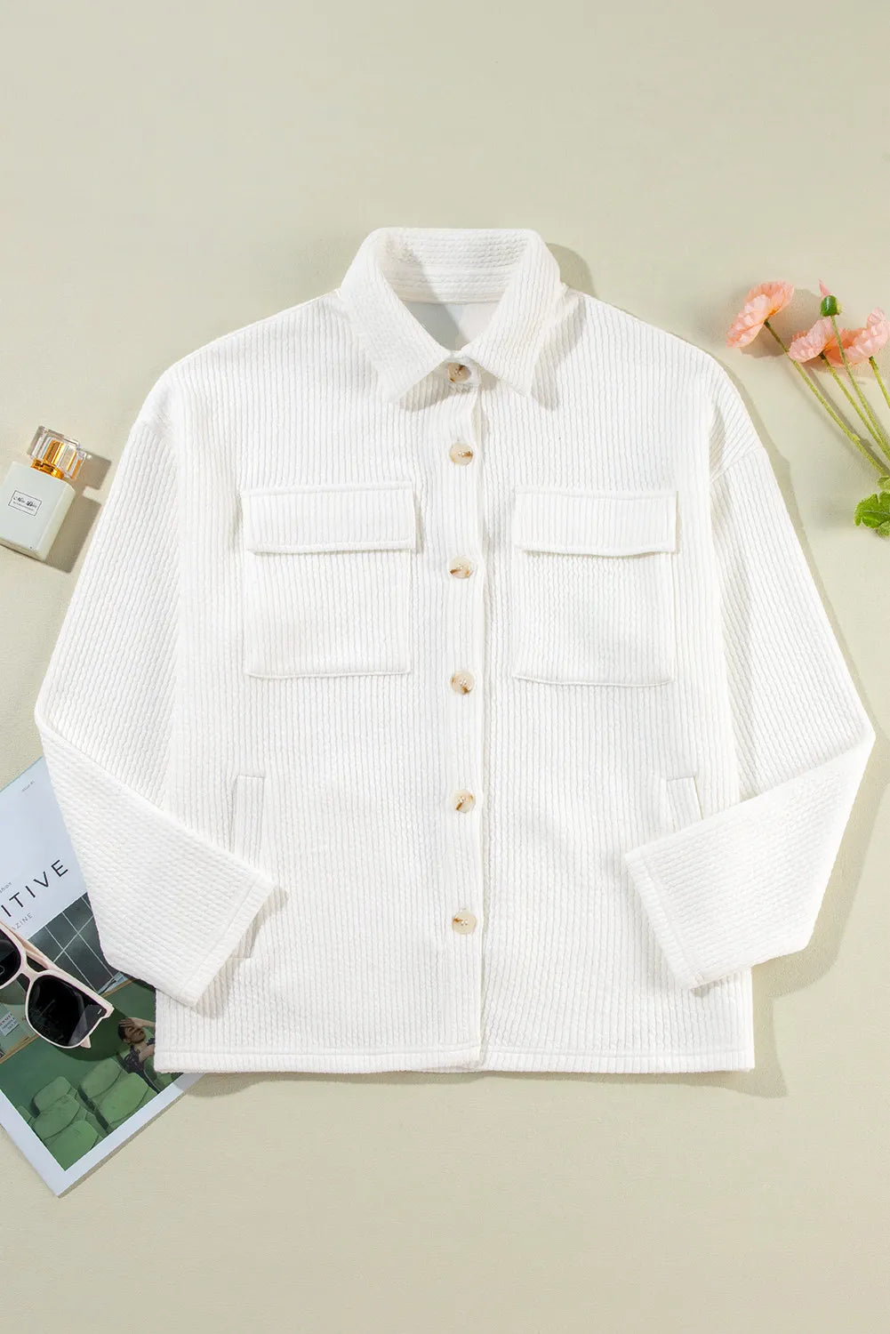 Button Up Long Sleeve Shacket – product image 3