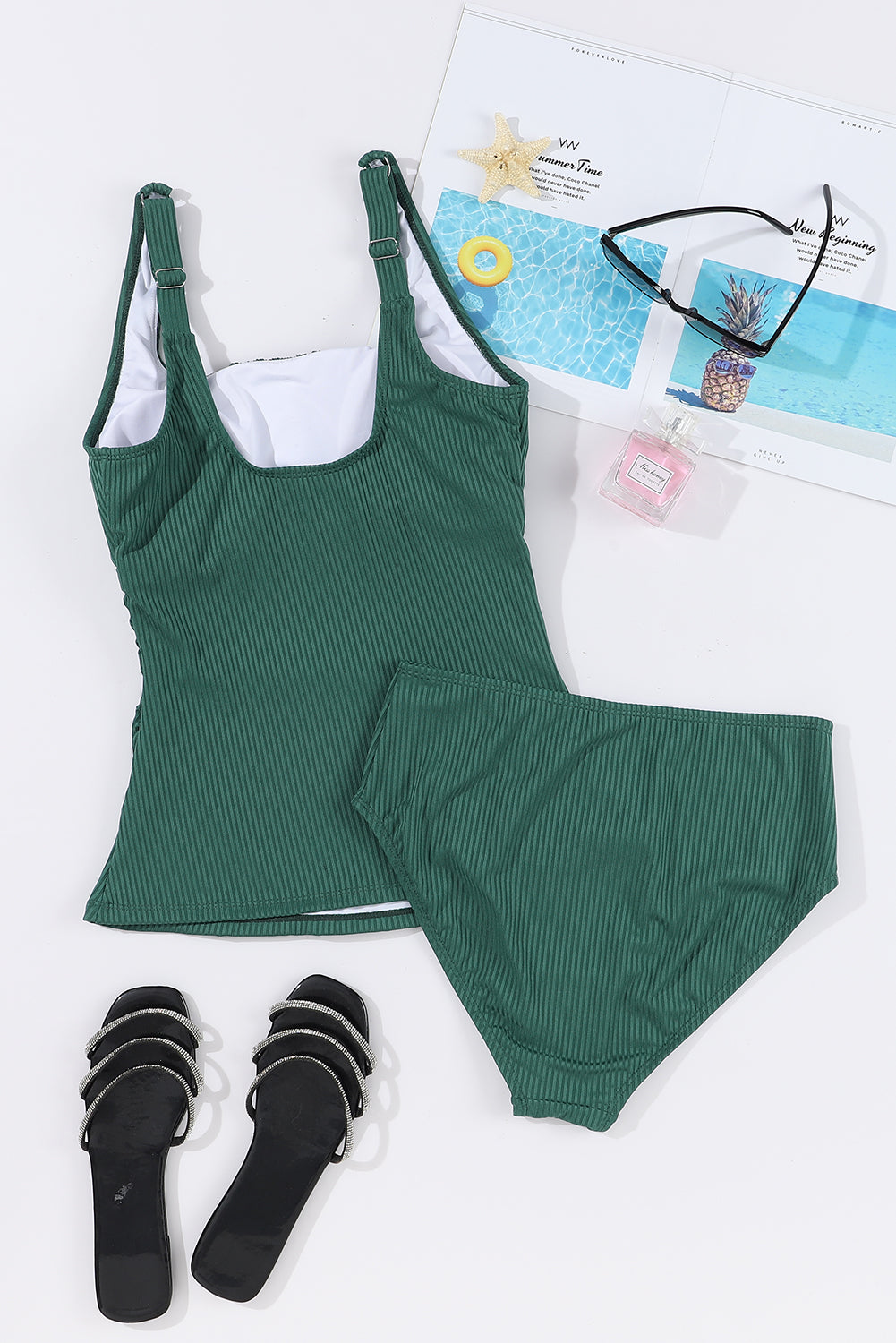 Square Neck Wide Strap Tankini Set – product image 7