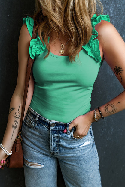 Ruffled Round Neck Tank – product image 6