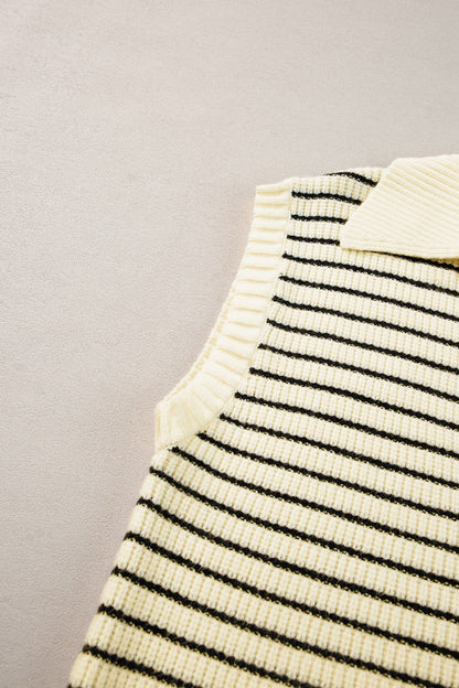 Striped Collared Neck Tank – product image 6