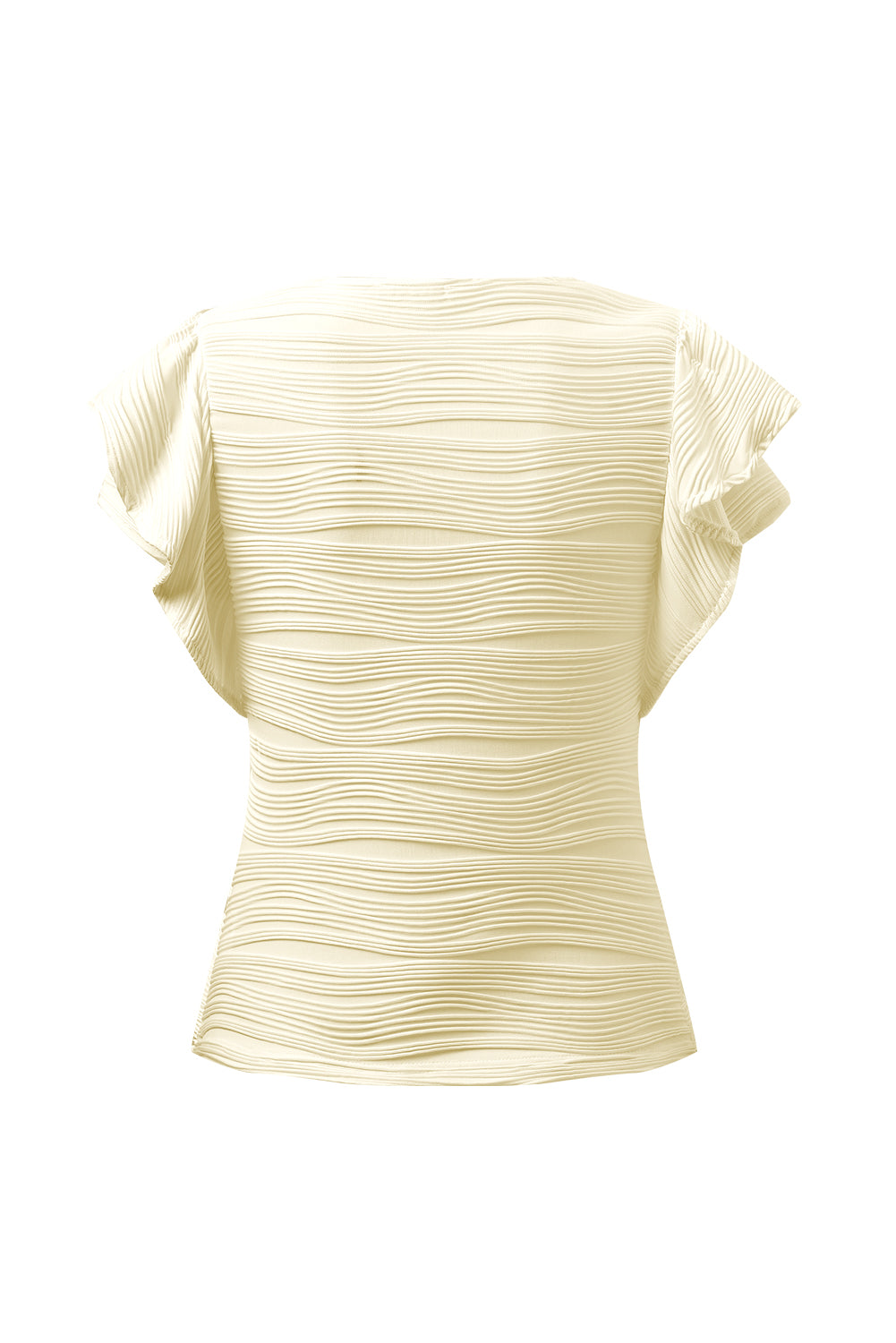 Textured Round Neck Cap Sleeve Top – product image 33