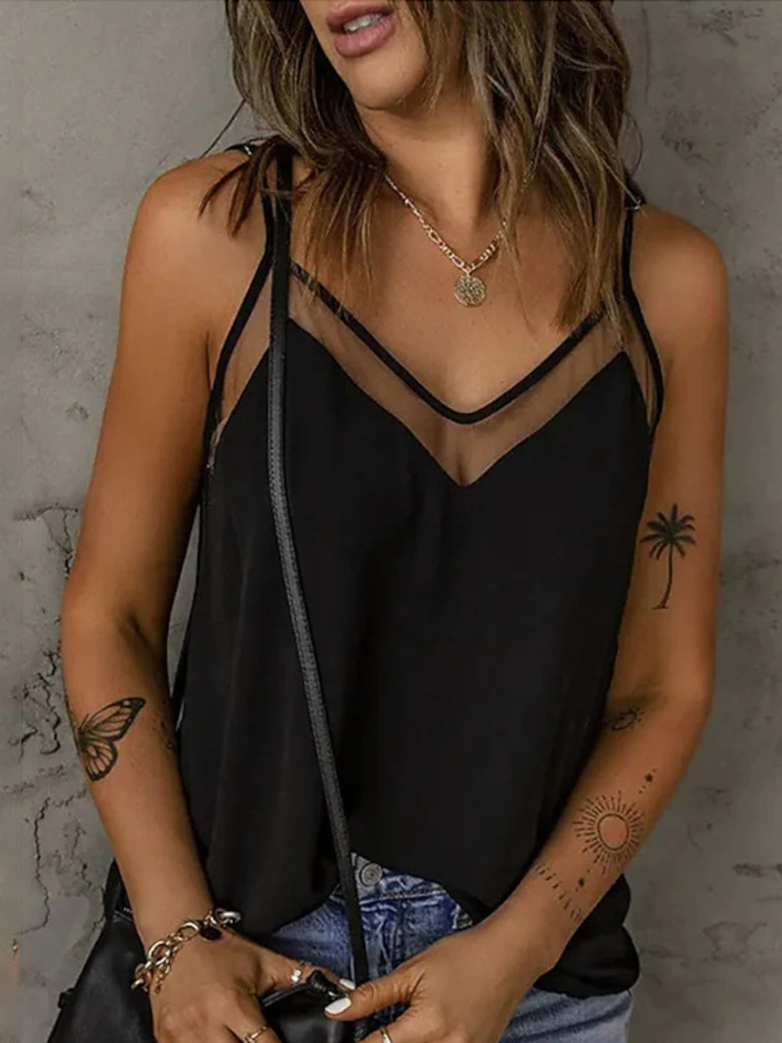Full Size V-Neck Spaghetti Strap Cami – product image 1
