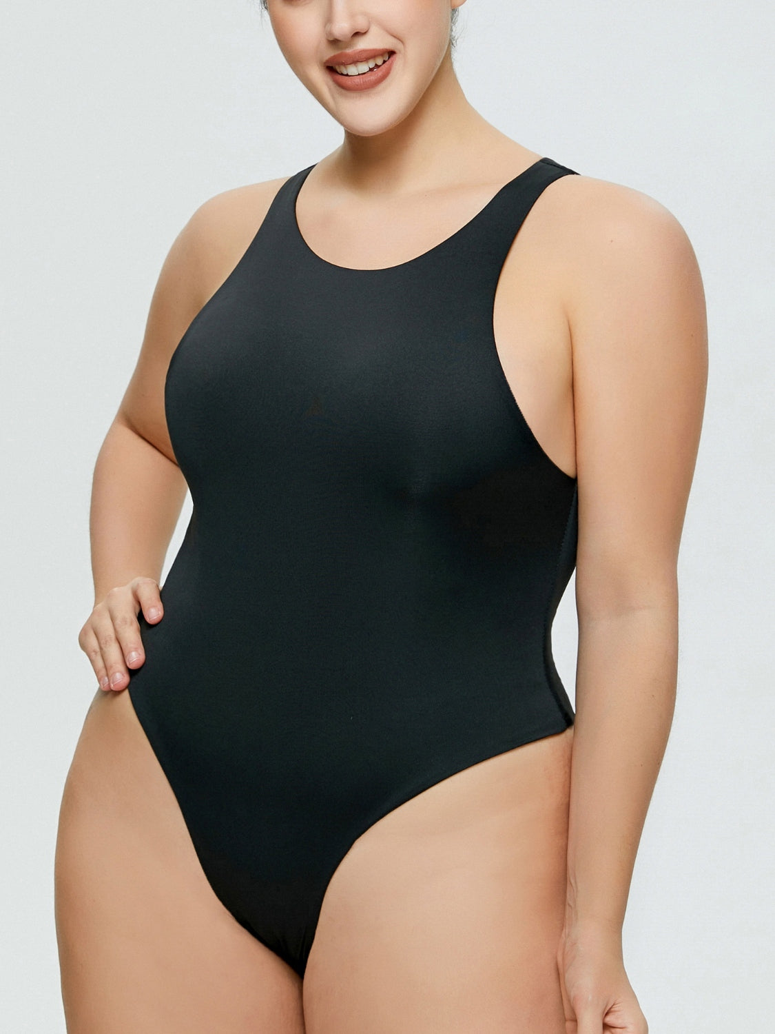 Full Size Round Neck Wide Strap Bodysuit – product image 5