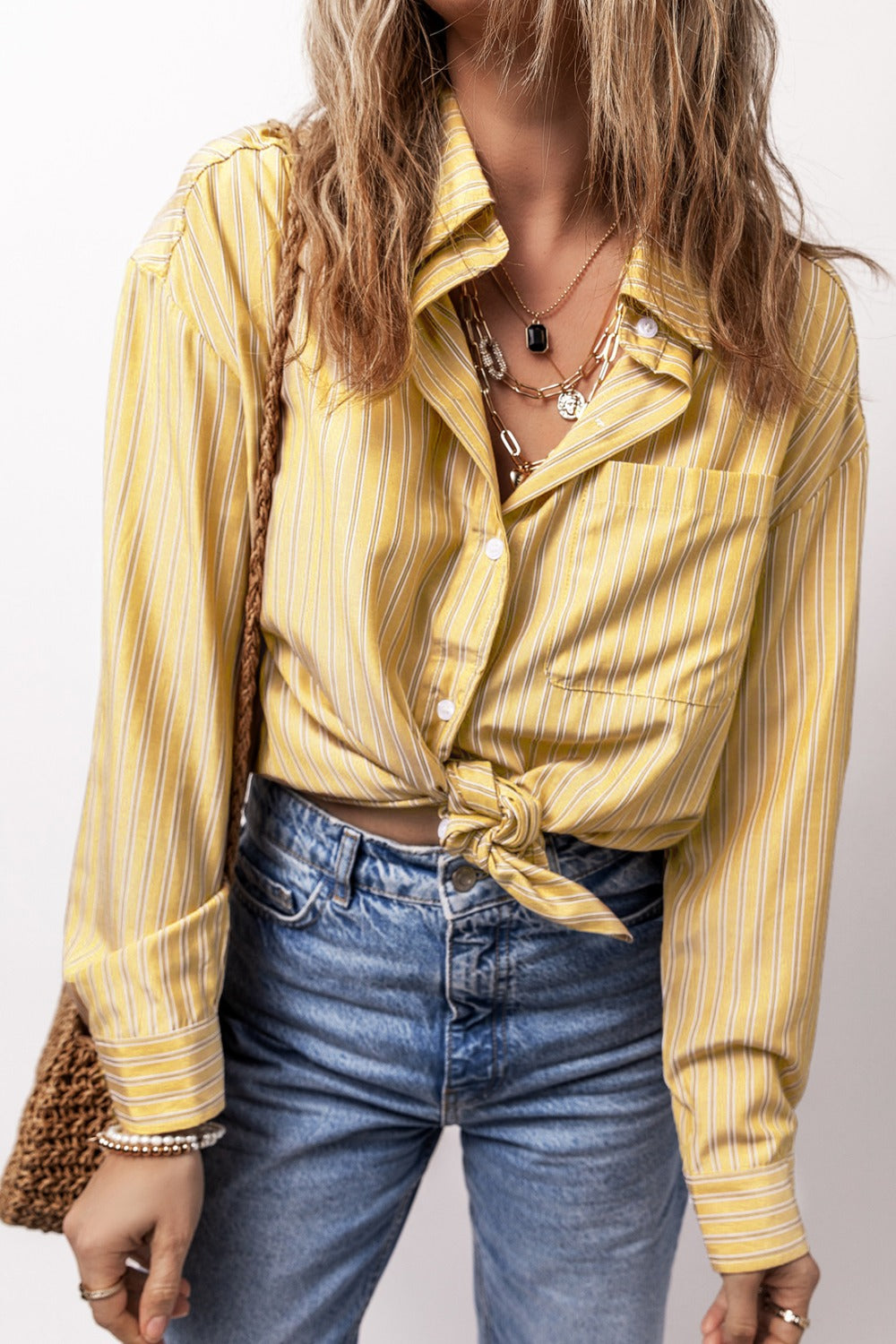 Striped Button Up Long Sleeve Shirt – product image 10