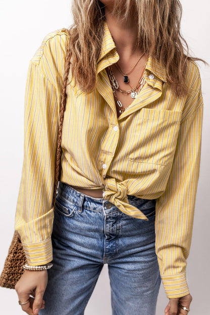 Striped Button Up Long Sleeve Shirt – product image 10