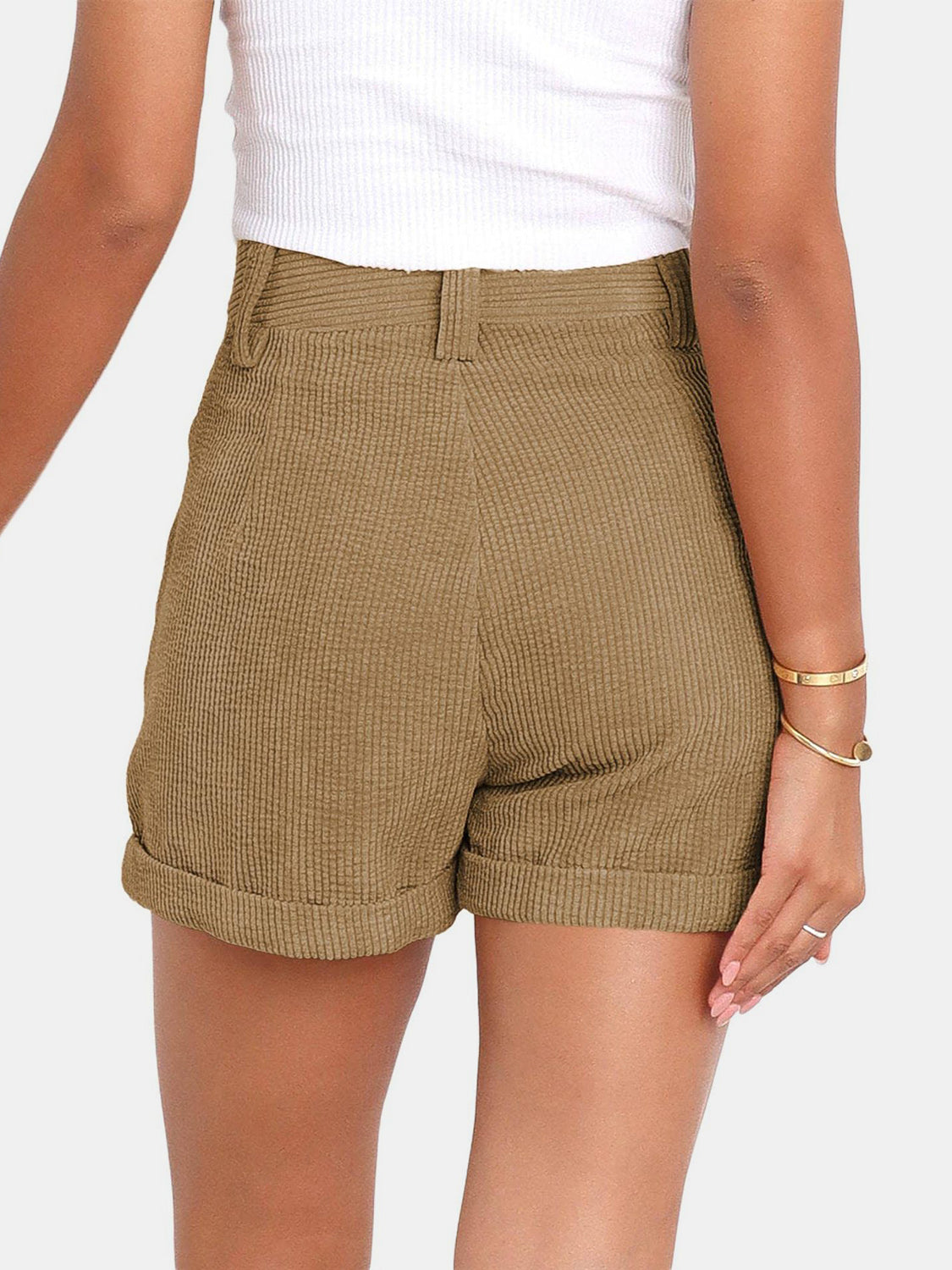 Full Size High Waist Shorts with Pockets – product image 17