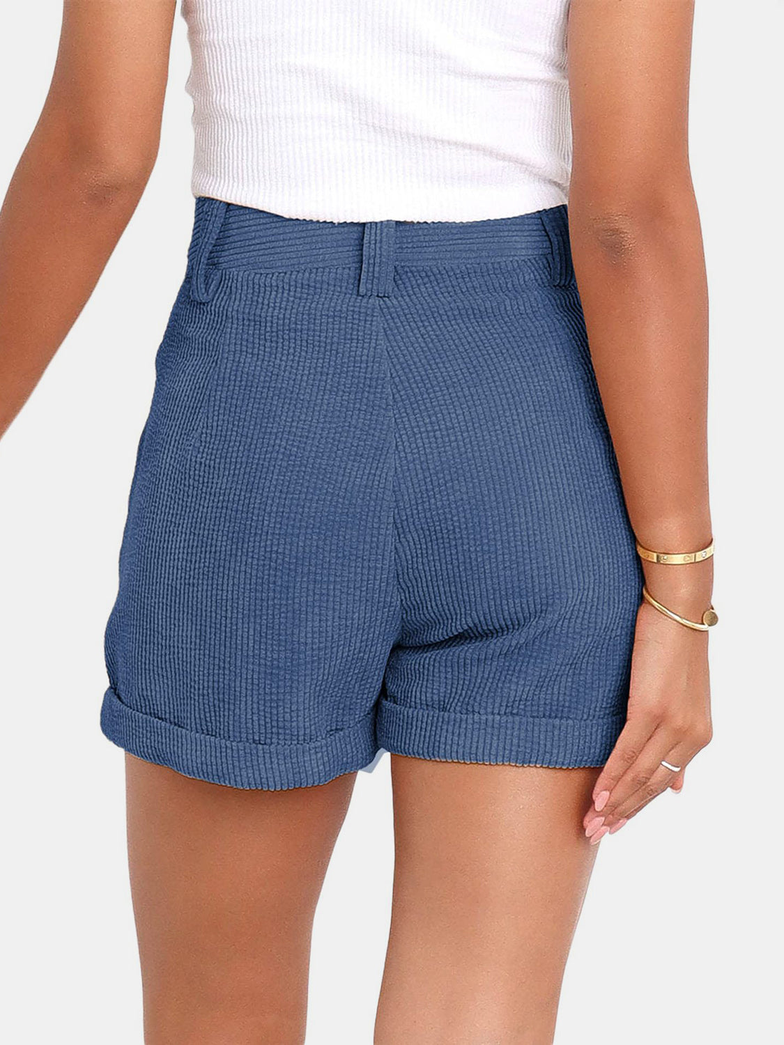Full Size High Waist Shorts with Pockets – product image 11