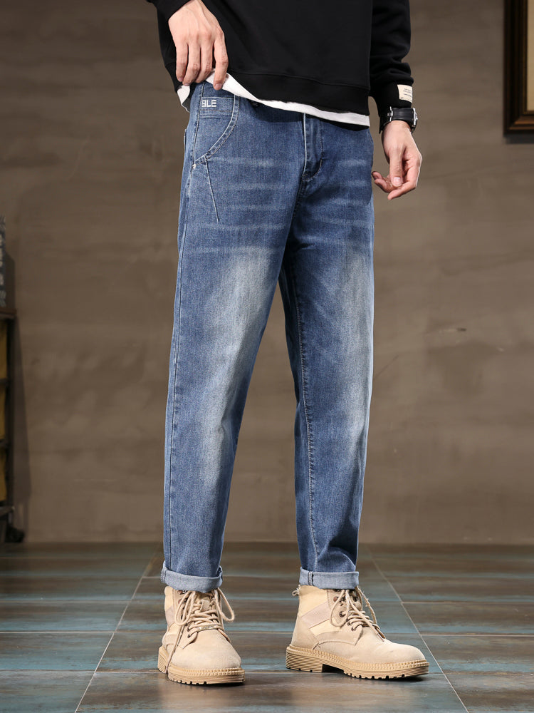 Lightweight Summer Men's Loose Straight Leg Jeans