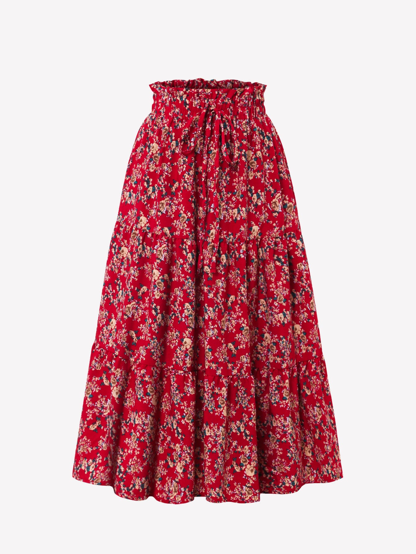 Women's Commuter Elegant Chic Floral Dress With A Full Skirt