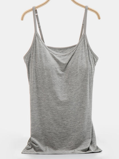 Scoop Neck Adjustable Strap Cami – product image 6