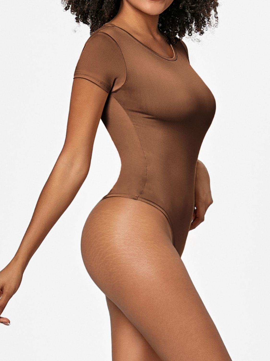 Full Size Round Neck Short Sleeve Bodysuit – product image 7