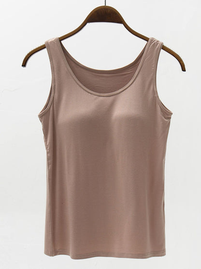 Full Size Wide Strap Modal Tank with Bra – product image 3