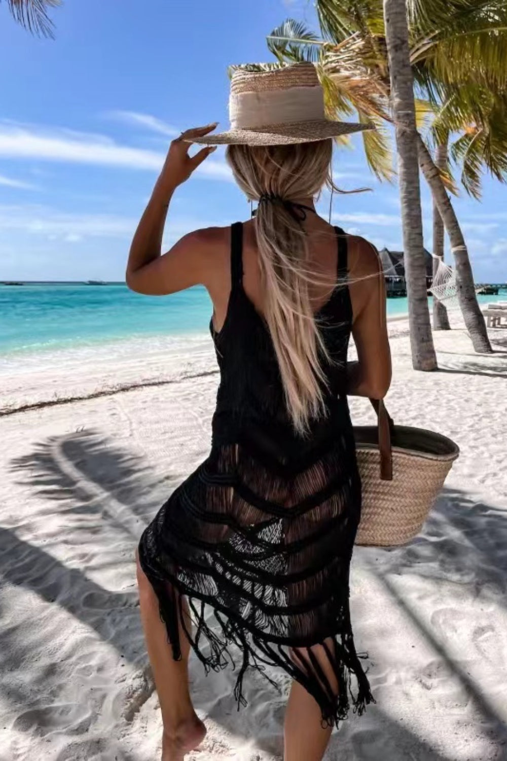 Fringe Scoop Neck Cover-Up – product image 8