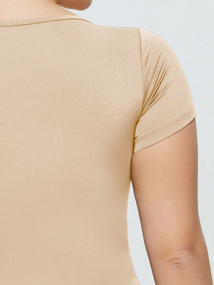 Full Size Square Neck Short Sleeve Bodysuit – product image 18