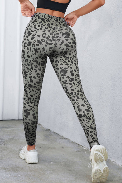 Leopard Print Wide Waistband Leggings – product image 2
