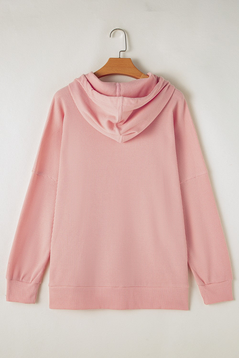 Waffle-Knit Long Sleeve Hoodie – product image 10