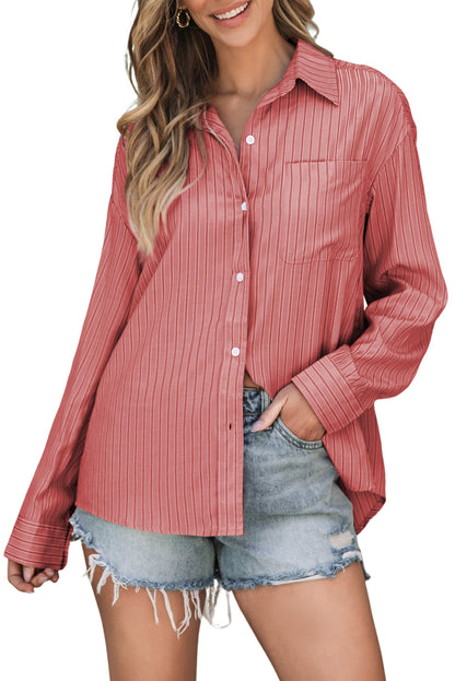 Striped Button Up Long Sleeve Shirt – product image 19
