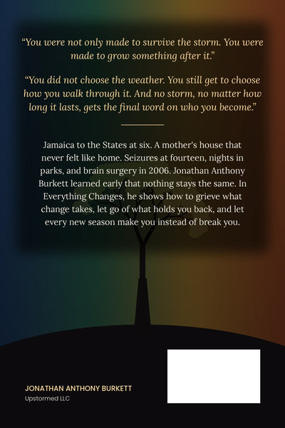 Everything Changes by Jonathan Anthony Burkett, back cover