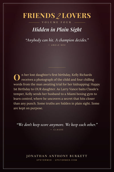 Friends 2 Lovers Volume Four: Hidden in Plain Sight, back cover
