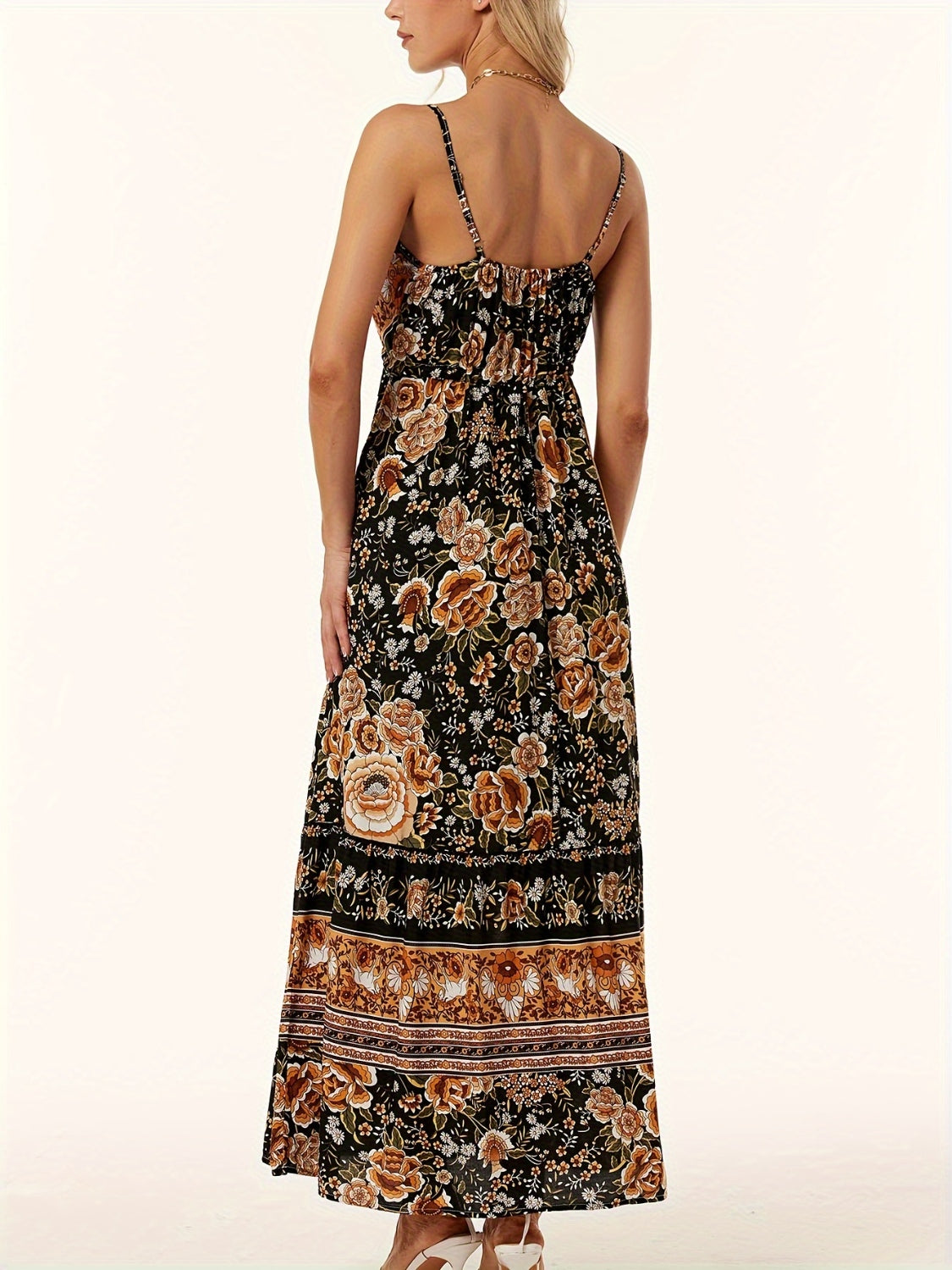 Printed Scoop Neck Midi Cami Dress – product image 9
