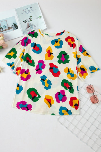 Printed Round Neck Half Sleeve Top – product image 5