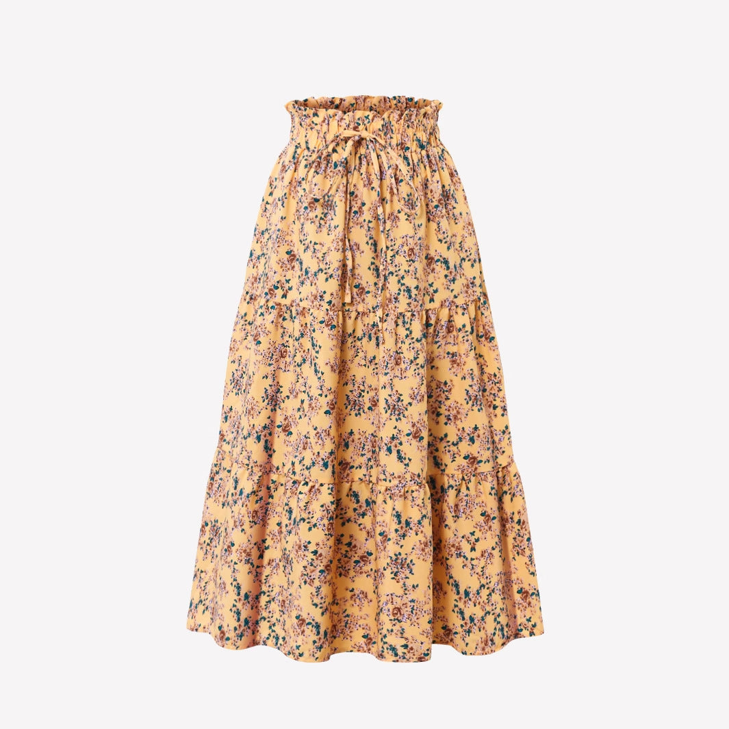 Women's Commuter Elegant Chic Floral Dress With A Full Skirt