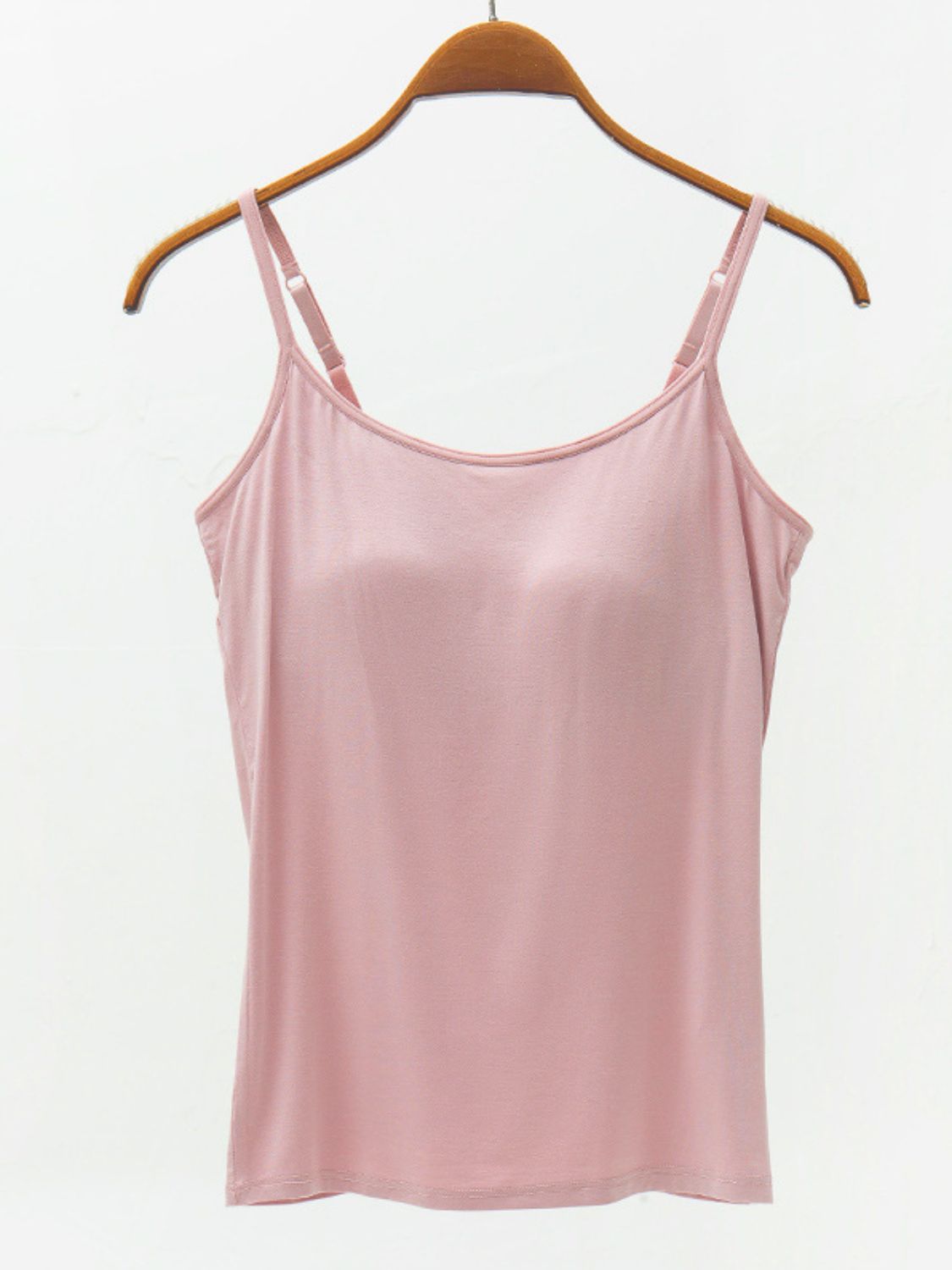 Full Size Adjustable Strap Modal Cami with Bra – product image 9