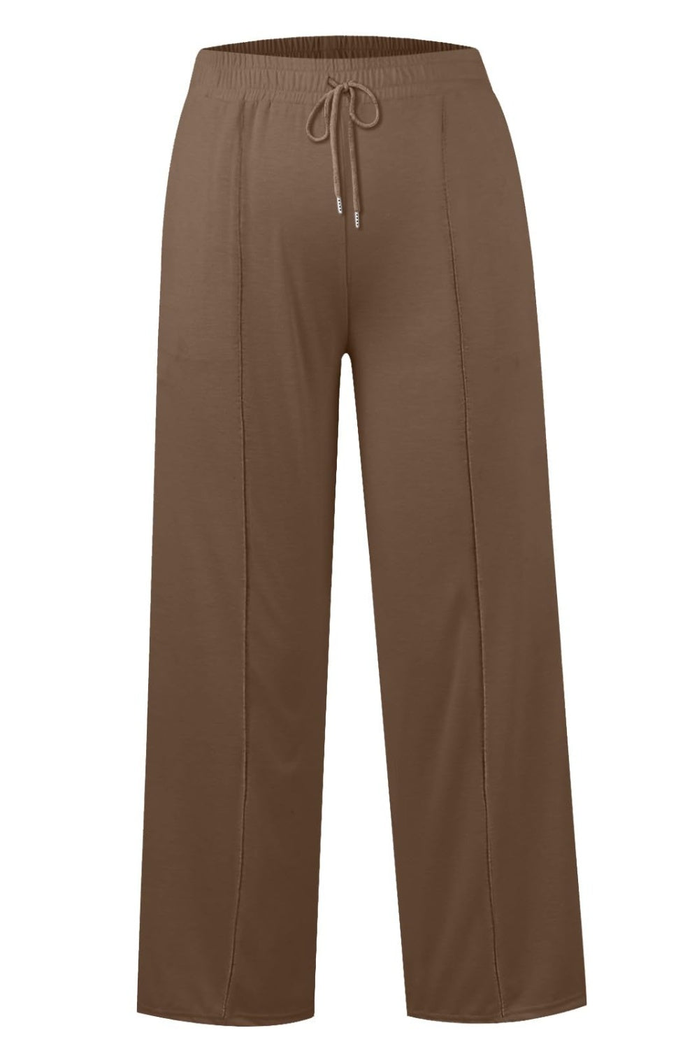 Drawstring Elastic Waist Wide Leg Pants – product image 32