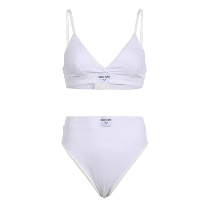 Casual Sports Letter Print Embroidery Fashion Suit