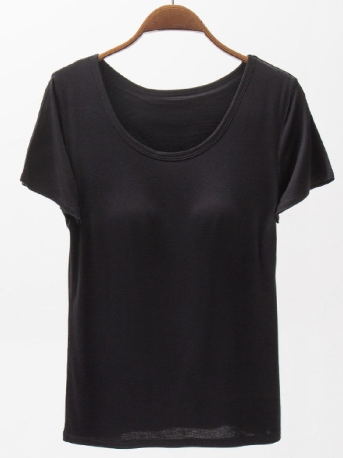 Round Neck Modal T-Shirt with Bra – product image 6