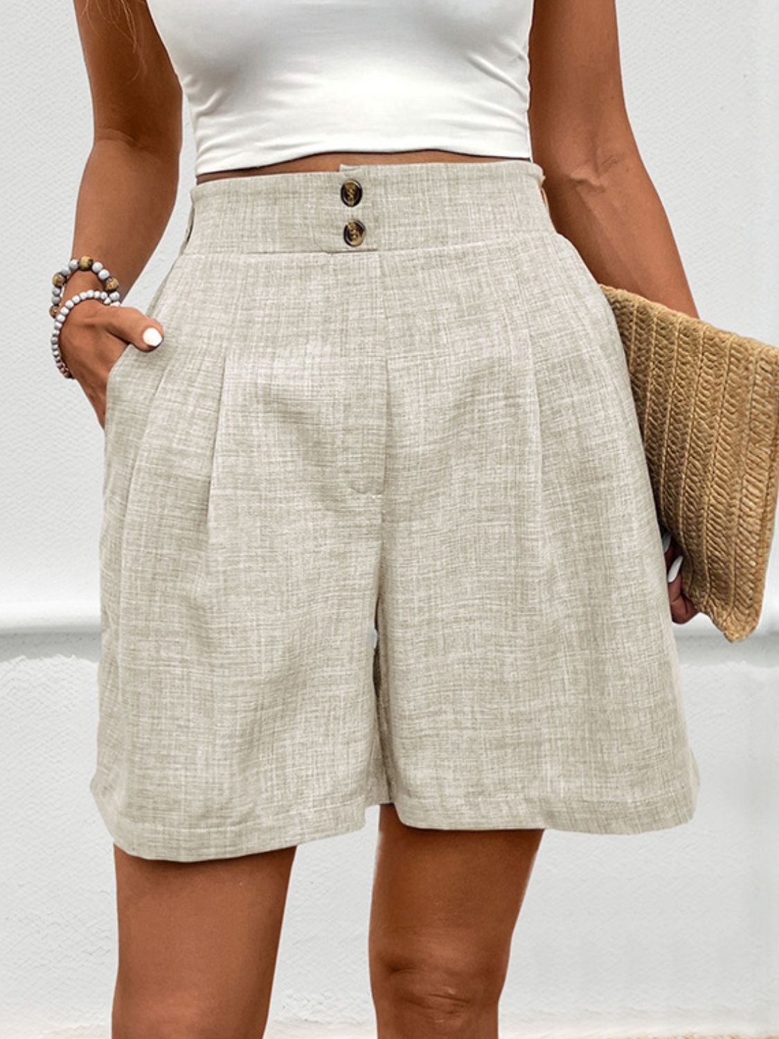 Perfee Frill Shorts with Pockets – product image 11