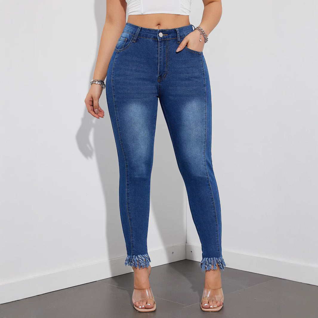 Womens Stretch High-Waist Bodycon Casual Pants