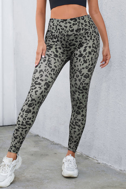 Leopard Print Wide Waistband Leggings – product image 3