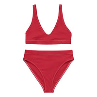 Red Upstormed High-Waisted Bikini