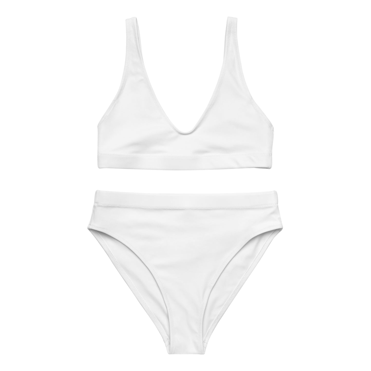 White High-Waisted Bikini By Upstormed