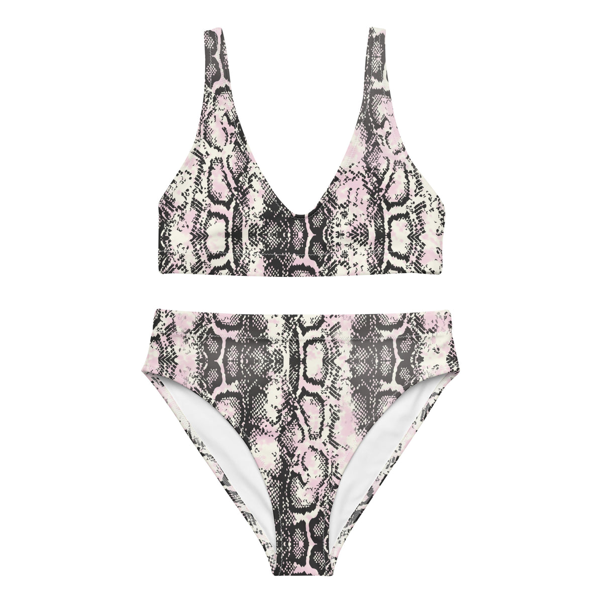 Snake Pattern Upstormed High-Waisted Bikini