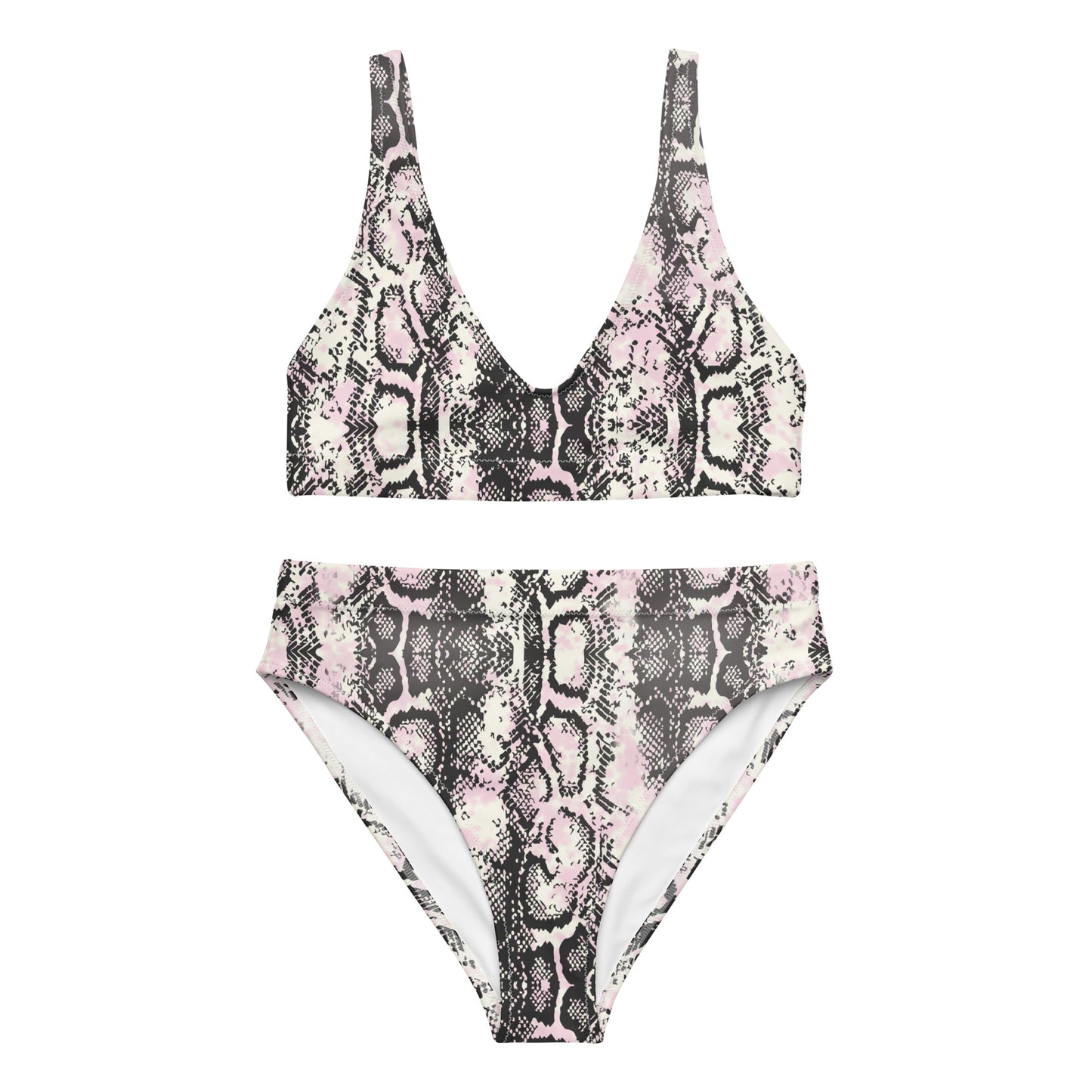 Snake Pattern Upstormed High-Waisted Bikini
