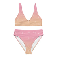 Here Now Festive Pink Upstormed High-Waisted Bikini