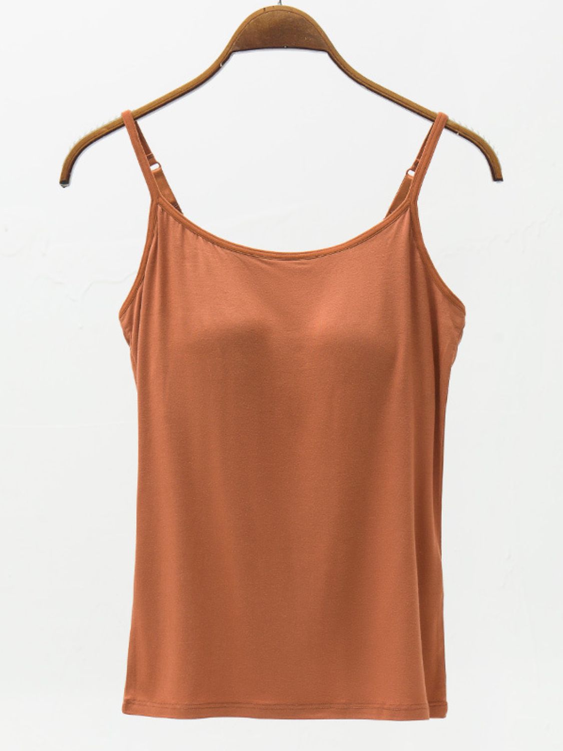 Full Size Adjustable Strap Modal Cami with Bra – product image 10