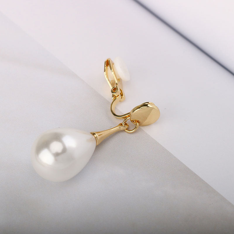 Simple Elegant Pearl Ear Clip Without Pierced Women